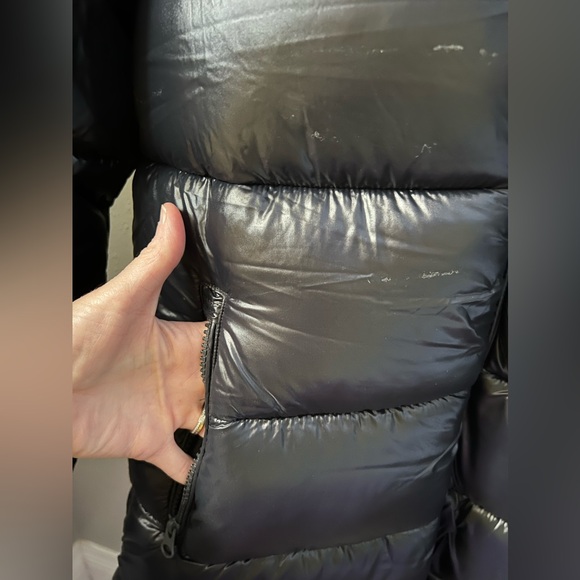 New Save The Duck Girls' Millie Quilted Jacket in Black Size 16 - Picture 6 of 10